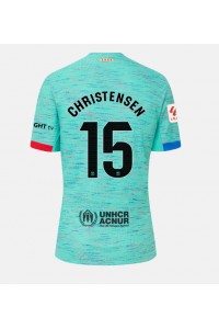 Barcelona Andreas Christensen #15 Jalkapallovaatteet Naisten Kolmaspaita 2023-24 Lyhythihainen